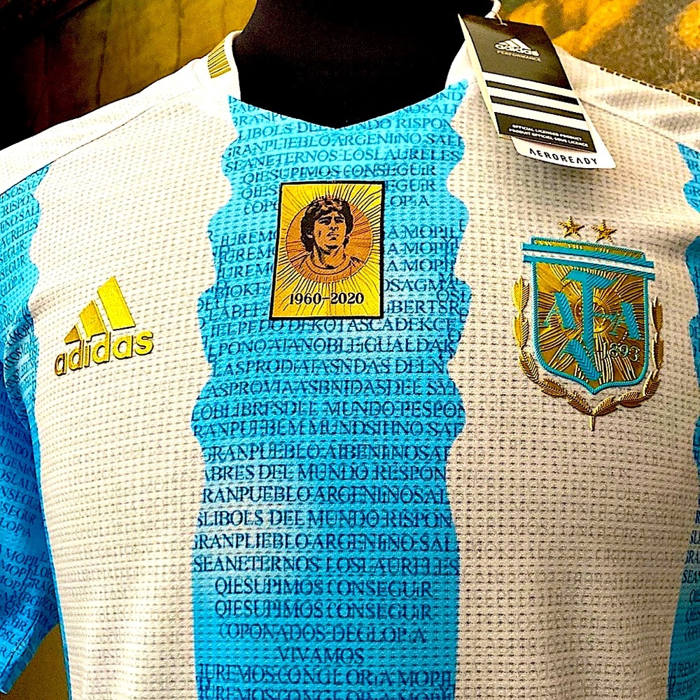 Adidas Argentina Rare Messi Maradona Timeless World Cup Jersey 🏆⚽️🇦🇷